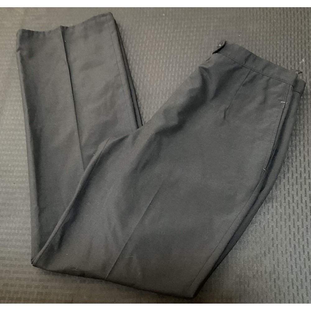 US Army Pants Womens Medium Black Dress Uniform Polyester DSCP‎ Slacks Military